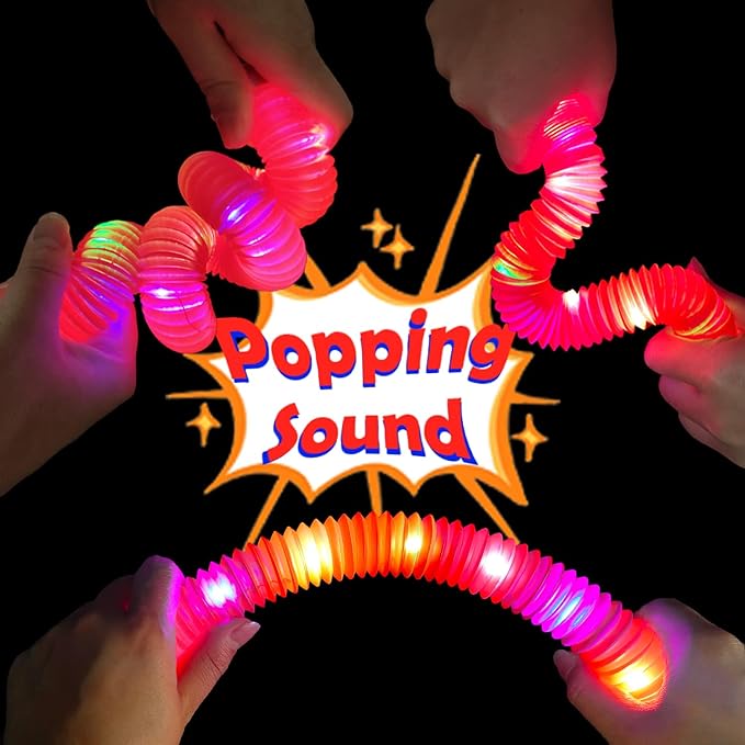 12 PCS Red Glow Sticks Party Favors for Kids, LED Light Up Necklaces Bracelets Accessories for Toddlers, Glow Birthday Dance Wedding Camping Halloween Party Supplies Decorations for Boys Girls