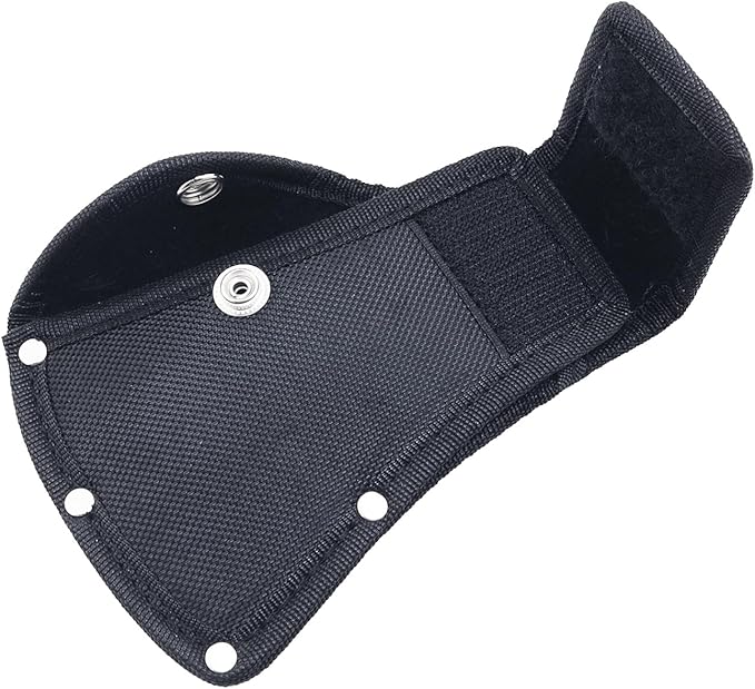 Outdoor Camping Axe Head Protector Nylon Sleeve Thick 1.25LB 6.30x4.33 Inch Double Buckle Short Handle Axe Protector Outdoor Hiking Work Black