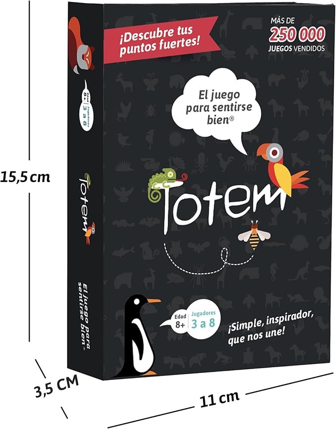 Totem Español El Juego de Sentirse Bien ??Juego de Cartas de Terapia y Team Building para Niños, Adultos y Familias, Ideal para Consejería, Mindfulness y Autoestima (Original Edition-Spanish Box)