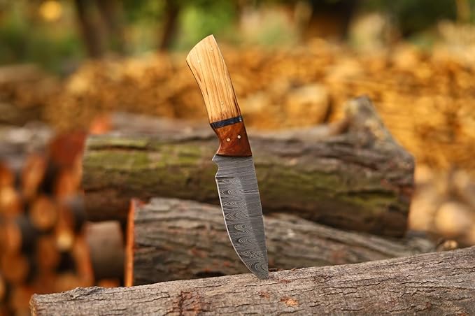 Custom Handmade Fixed Blade Hunting Knife - 9 Inch hand Forged Full Tang Knives For Hunting, Outdoor Camping, Hiking, Fishing, Bushcraft Knives With Leather Sheath. (Predator Hunter Knife)