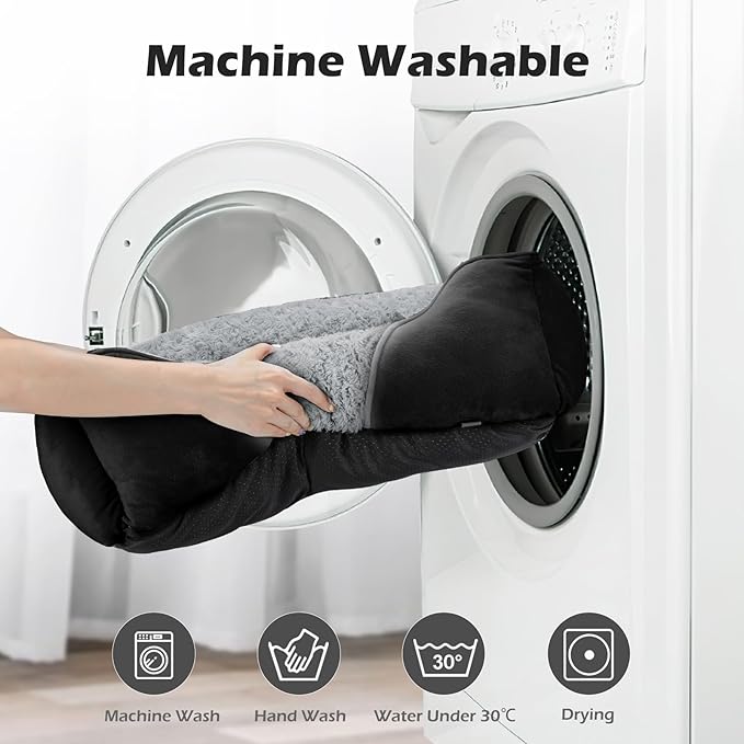 INVENHO X-Large Dog Bed Rectangle Washable Orthopedic Soft Calming Sleeping Durable Pet Cuddler with Anti-Slip Bottom