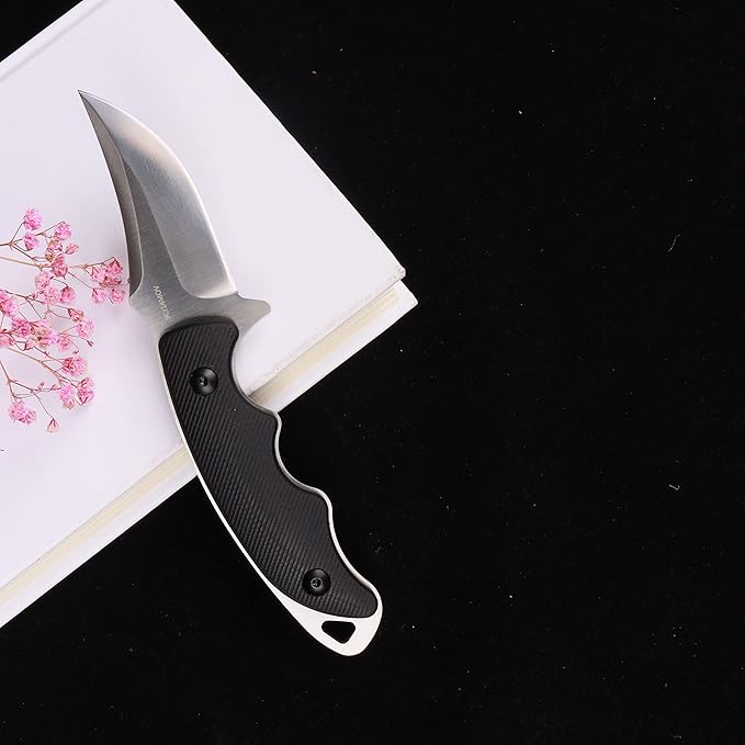 MASALONG Kni230 Fixed Blade Knife Hrc60 With Kydex Sheath for Outdoor Camping EDC Hunting Full Tang Design