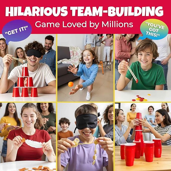 QUOKKA Party Games for Adults and Family - 250 Challenges I Fun Group or Family Activity with Teens, Kids, Friends - Great for Birthdays, Play Nights, Team Building Game for Work I 2-14 Playеrs