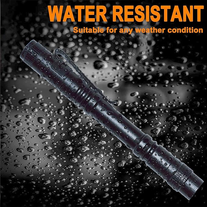 Beieverluck 10 Pack Small Mini Flashlights, Pocket Flashlight Penlight with Clip, Tactical Pen Light for Camping Outdoor Emergency Inspection Fathers Gifts for Dad Husband