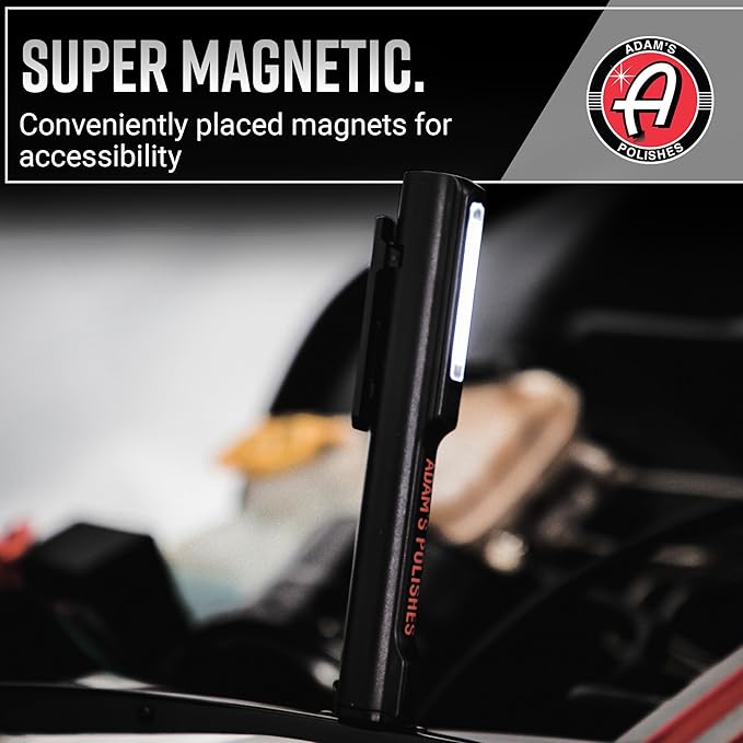 Adam's Polishes Swirl Finder Flashlight - Ultra Bright 170 Lumen Mini Light - Easily Spot Imperfections and Swirls in Your Paint When Polishing and Correcting Your Vehicles Finish