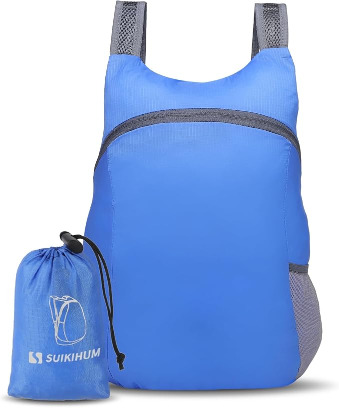 20L Ultra Hiking-Daypack Lightweight Foldable Travel Packable Backpack for Camping Cycling Outdoor,Sapphire