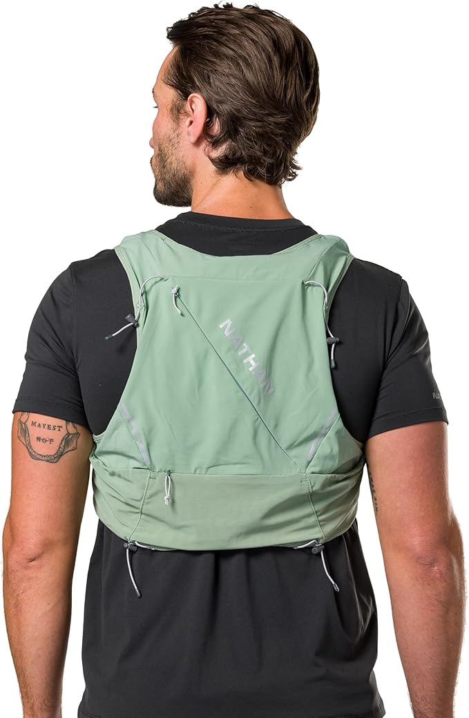 Nathan 12L Hydration Vest ??Quick-Fit Adjustments, Breathable Mesh, 1.6L Bladder, 8.8 oz, 6 Pockets, Pinnacle Pro