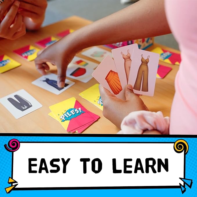 Piles ??Card Games ??Family Games ??for Kids 8 and Up ??for Adults ??Family Game Night ??Travel & Memory Game ??Party Games ??10 Mins