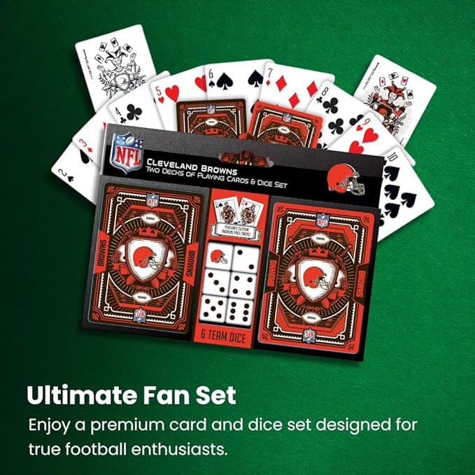 Masterpieces NFL Dallas Cowboys Playing Cards & Dice Set - 2-Pack