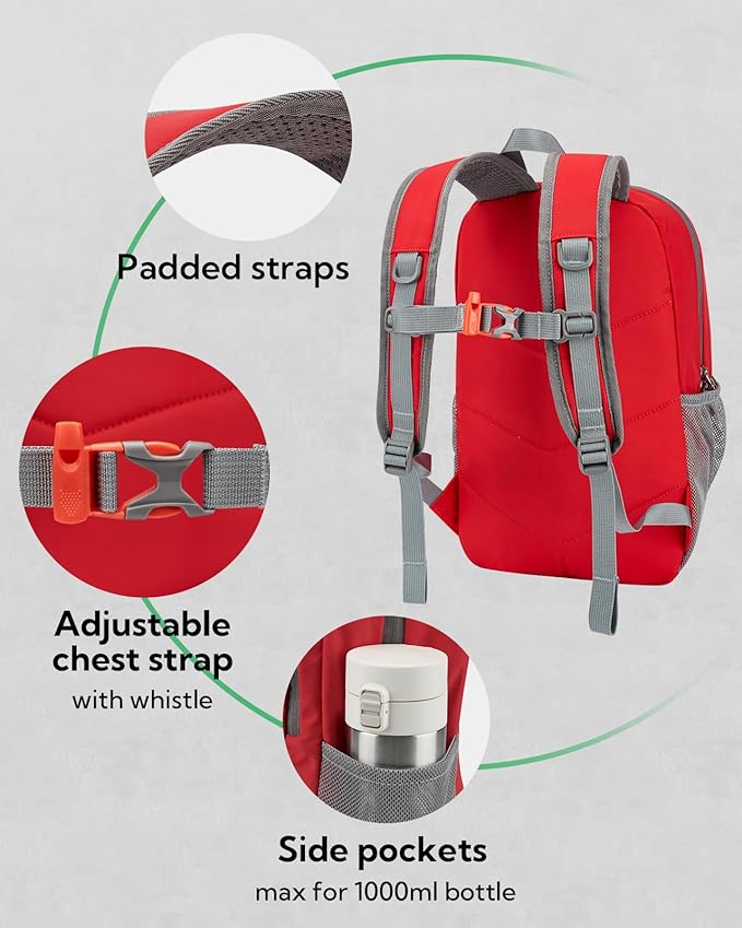 WATERFLY 12L Small Hiking Backpack: Day Pack Lightweight Travel Bag Camping Fitness Cycling Outdoor Sports Daypack For Women Men