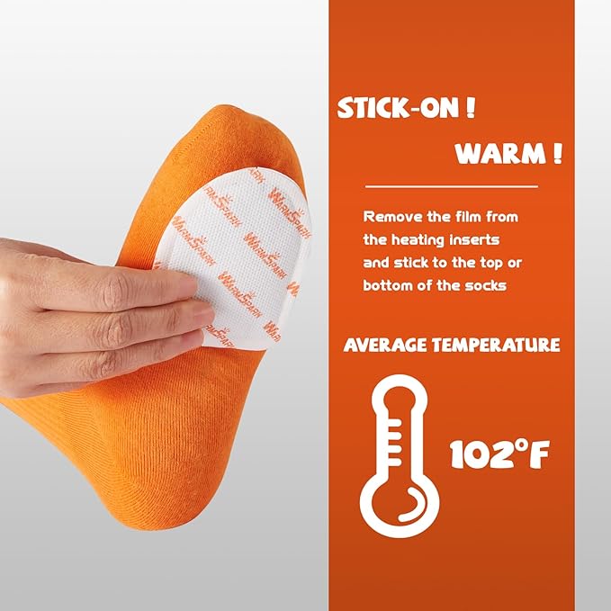 Toe Warmers Bulk - 360 Pairs - Up to 10 Hours of Heat, Easily Apply with Adhesive - Ultra Thin, Easy, All Natural - Air Activated, Odorless Hot Toe Warmers (9 Boxes)