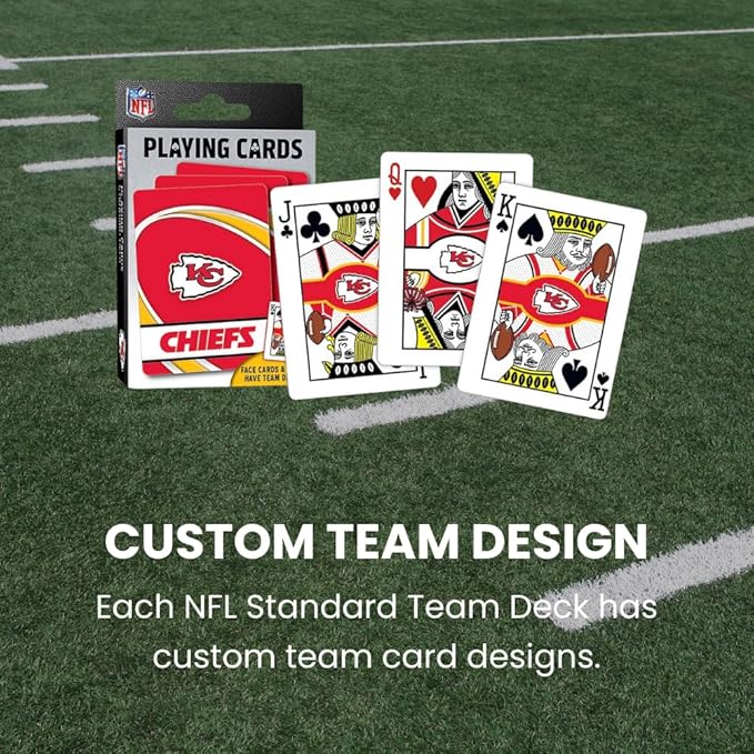MasterPieces - NFL Playing Cards, Officially Licensed Cincinnati Bengals Football Deck, Family Games for Adults and Kids, Standard Size