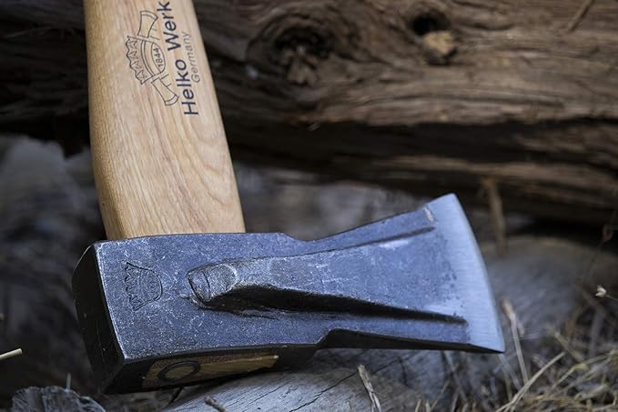 1844 Helko Werk Germany Traditional Mini Spalter - Made in Germany Compact Splitting Axe, Small Wood Splitting Hatchet - Head 2-1/2 lbs, Handle 20 in. (Mini Spalter) #13511
