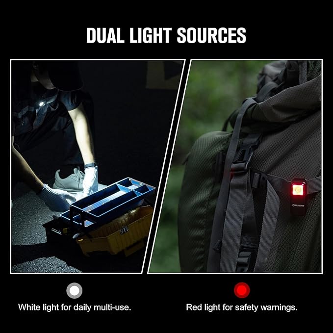 OLIGHT Oclip Rechargeable EDC Flashlight 300 Lumens Dual Sources Compact Pocket Clip Light, Convenient USB C Charging, Magnetic Flash Lights for Working, Cycling, Emergency, Signaling Tool(Black)