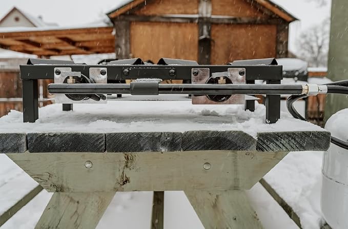 GasOne High Pressure Double Propane Burner - Outdoor Cooking with Heat Shield and Guard ??Propane Burner Head for Camping, Tailgating, Seafood Boil, Home Brewing - Patent Pending