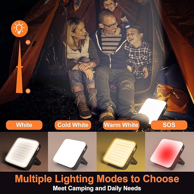 Camping Lantern 13500mAh, 4000LM Bright with 4 Light Modes & Magnetic, Rechargeable LED Camping Light, Power Bank, Power Display, Scalable brightness, Waterproof, for Power Outages, Camping, Emergency