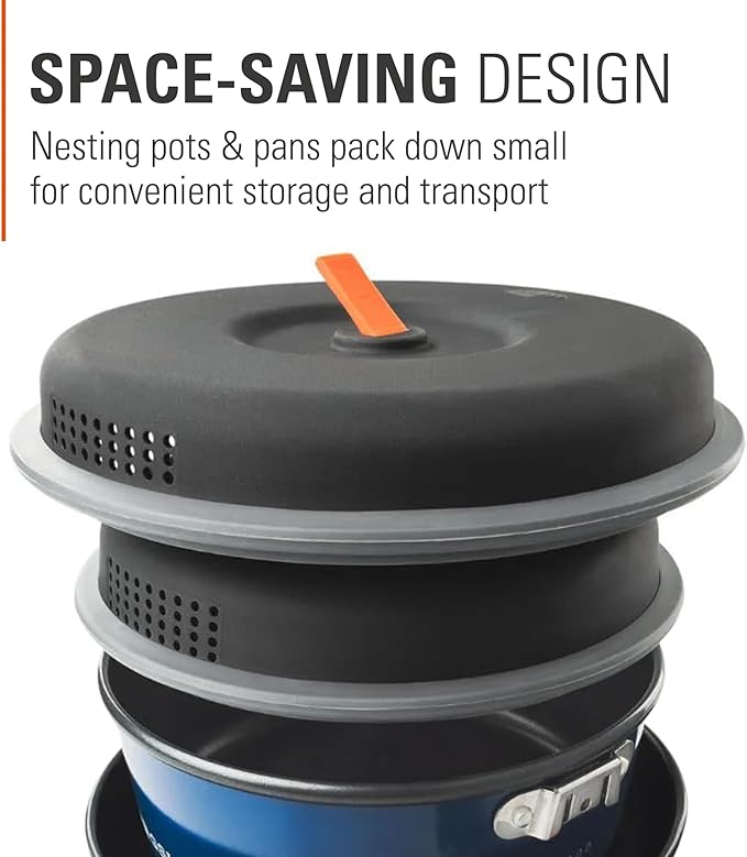 GSI Outdoors Bugaboo Base Camper, High-Efficiency Cookset ??Ceramic Non-Stick Coated