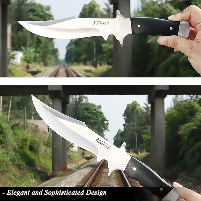 UMF Fixed Blade Knives Survival Knives for Hunting, Hunting Knives with Sheath Full Tang Knives, Fixed Blade Knives for Men Machete Sheath Camping Deer Dressing Skinner