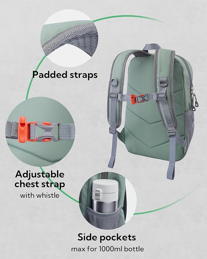 WATERFLY 12L Small Hiking Backpack: Day Pack Lightweight Travel Bag Camping Fitness Cycling Outdoor Sports Daypack For Women Men