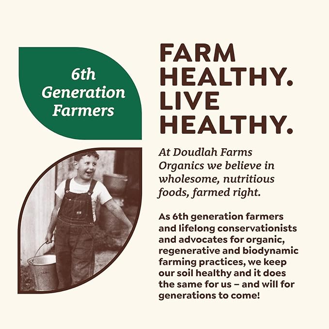 Organic Great Northern Beans 25lb Bulk by Doudlah Farms - Farmed From Regenerative Soil | Tested Clean Certified | Vegan, Non-GMO, Grown In USA - Fiber & Protein for Soups, Burritos, Salads, and Chili