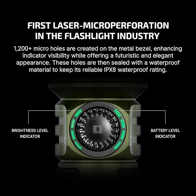 OLIGHT Seeker 4 Pro Rechargeable Flashlights, 4600 Lumens High Powerful Bright LED Light with USB C Holster, Waterproof IPX8 for Emergencies, Camping, Searching (OD Green)