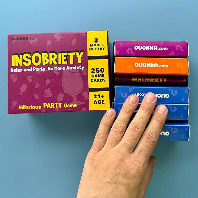 QUOKKA Fun Party Game for Adults - 250 Card Improv Challenge - Hilarious Friens and Family Game Night
