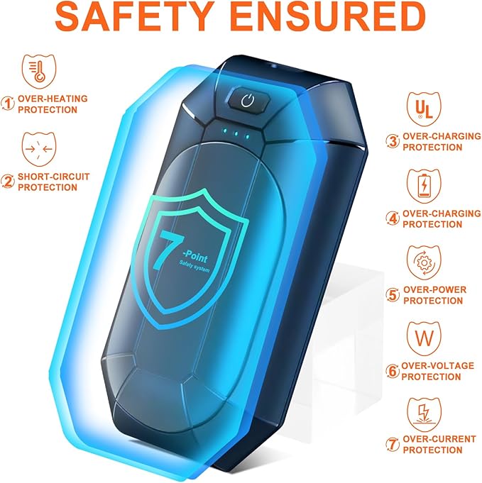 AI Hand Warmers Rechargeable 2 Pack, Portable Electric Rechargeable Hand Warmer, 20Hrs Long Heating Electric Hand Warmer, Gifts for Women, Men, Raynauds, Pain Relief,Camping,Golf,Outdoors,Indoor