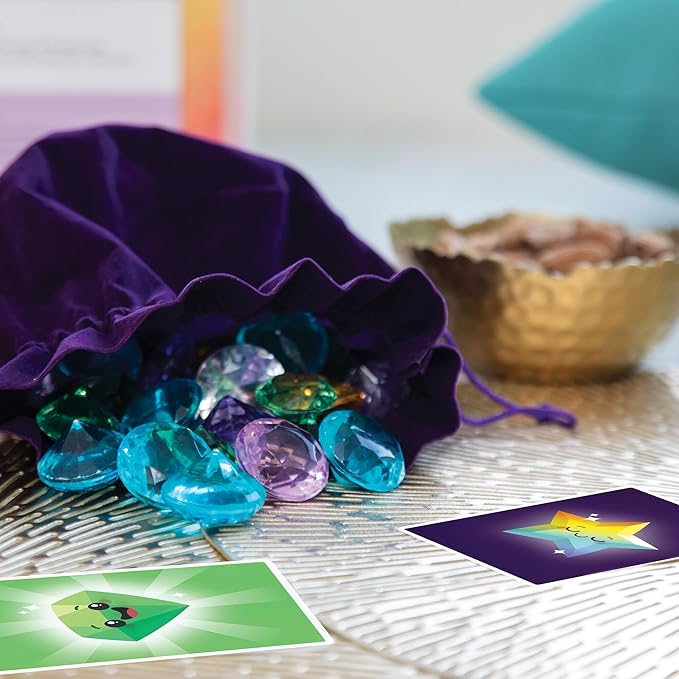 MindWare Best Gems Family Game for 5 Year Olds and up - Match Giant Gems to Earn Points, 2 to 4 Players
