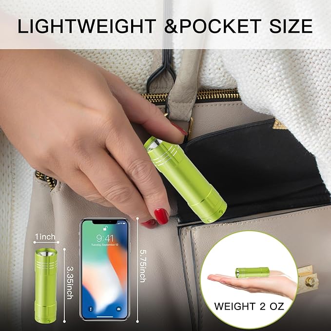 KunHe 180 Pack Small Mini Cheap Flashlights for Kids Bulk with Batteries Aluminum LED Bulk Flashlight for Party Favor Camping Emergency Power Outage Gift to Operation Christmas Child Items Bulk Gift