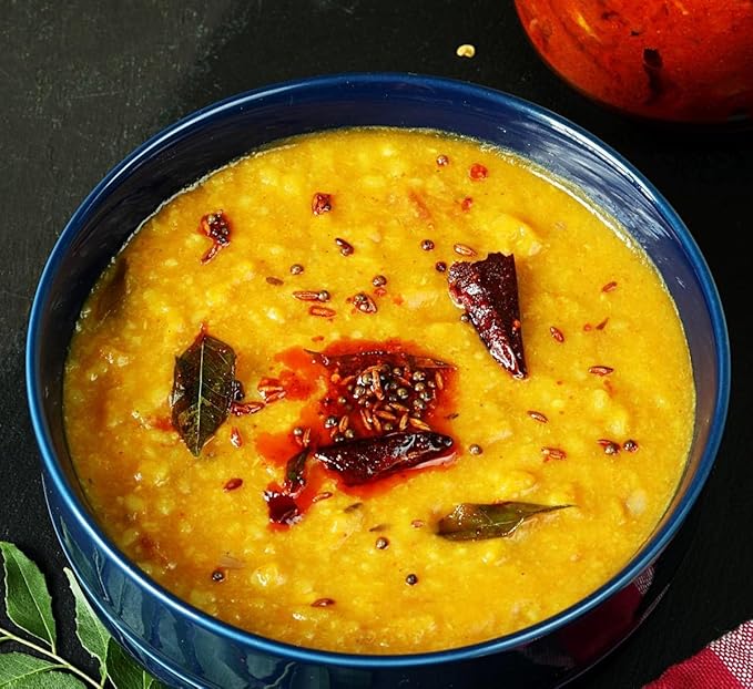 Rigel Spices Moong Dal 2 Lbs - Protein-Rich Yellow Mung Beans - Quick-Cooking Nutrient-Packed Elegance - Split Mung Beans - Ideal for Soups & Stews - Nutritious Yellow Split Mung Dal