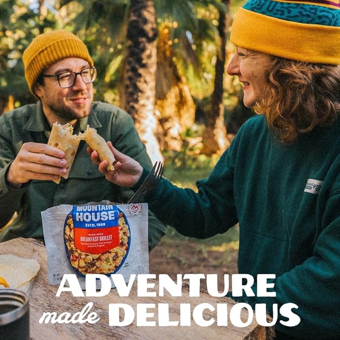Mountain House Scrambled Eggs with Uncured Bacon Freeze Dried Backpacking & Camping Food 6-Pack Gluten-Free