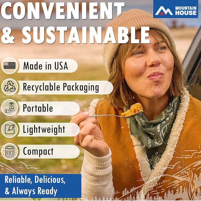 Mountain House Freeze-Dried Pork Sausage #10 Can ??25 Servings per Can ??Fully Cooked, Ready-to-Eat Emergency Canned Food Supply ??High-Protein Canned Meat for Camping, Hiking, Survival,??30-Year Taste Guarantee ??Made in USA ??Pack of 6