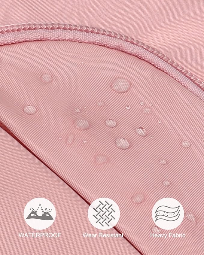 Crossbody Bags for Women Man Waterproof Sling Bag Backpack Trendy Casual Cross Body Bag with Convertible Shoulder Strap Chest Bag for Camping Hiking Travel Essentials (Pink, Large)