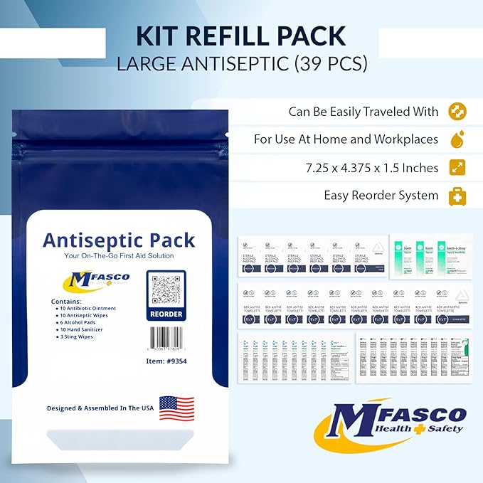 First Aid Kit Refill Antiseptic Products