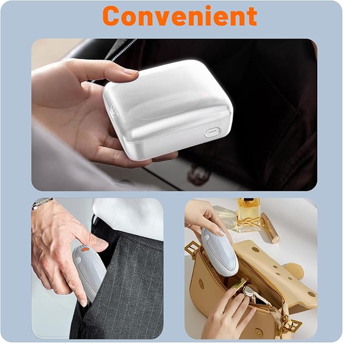 AI Hand Warmers Rechargeable 2 Pack, 4000mAh Hand Warmers with 10000mAh Charging Case, 60Hrs Long Heating Electric Hand Warmer,Pocket Hand Warmer for Christmas,Camping,Hunting