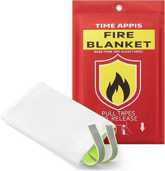 Fire Blankets Emergency for Home Kitchen, 1 Pack Heavy Duty Fiberglass Insulation Fire Blanket, 40 x 40 Inch Emergency Fire Retardant Blankets for Camping Fireplace BBQ Car