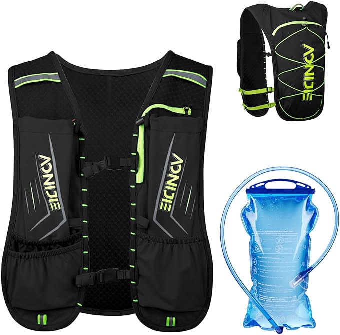 Azarxis Hydration Running Vest Backpack Pack 5L 5.5L for Women and Men Jogging Trail Race Marathon Cycling Hiking