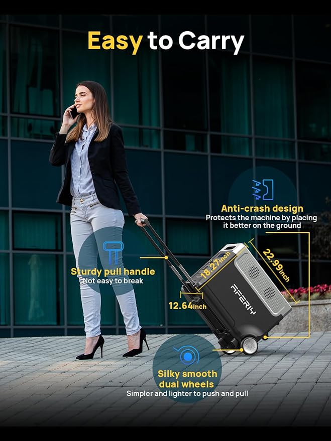 AFERIY 7680Wh Portable Power Station,P310 with 1 Extra Battery,120V 3600W Expandable Capacity LiFePO4 Battery Backup,Solar Generator for Home Use,Outdoor Camping,Power Outage,Camping,RV,Emergencies