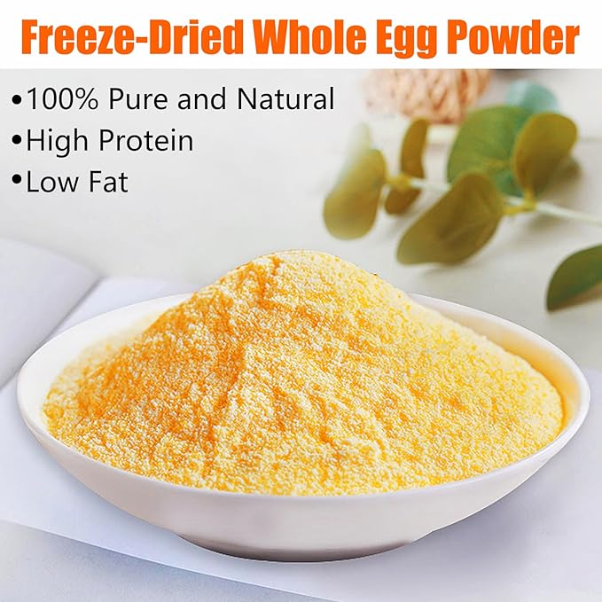 NutraBloom Whole Egg Powder, Pure Natural Gluten Free Versatile Single Ingredient Nutrient-Rich Whole Egg Powder 8 Ounce for Baking, Cooking, Camping Meals, Quick Meal Preparation