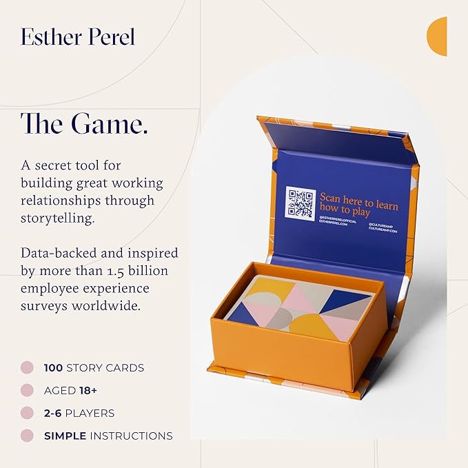 ESTHER PEREL Where Should We Begin? at Work ??Conversation Cards for Teams Culture Amp ??Office Games & Team Building Games for Work ??100 Talking Point Cards to Build Trust & Connection