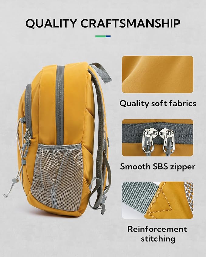 WATERFLY 12L Small Hiking Backpack: Day Pack Lightweight Travel Bag Camping Fitness Cycling Outdoor Sports Daypack For Women Men