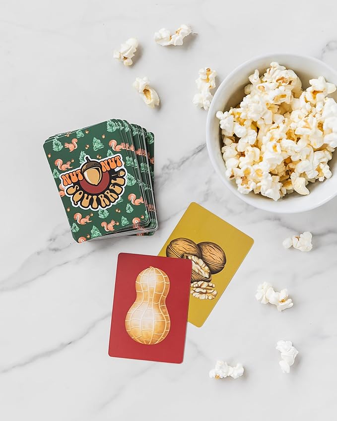 nut nut Squirrel! - A Quick, Nutty Card Game for Kids & Families. Guard Your Nuts from Those Sketchy Squirrels in a Game Filled with Strategy and Surprise! | Multiple Award Winner | from PBN'J Games