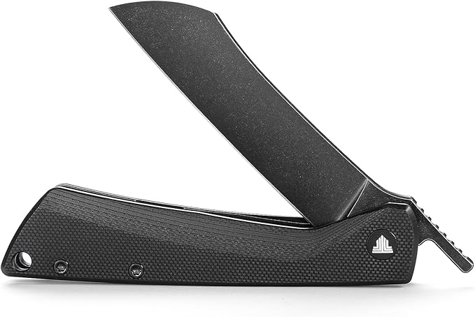 Higonokami Folding Pocket Knife for Menï¼?.3" 14C28N PVD Blackwash Camping EDC Knives with Clipï¼?G10 Handle,Norma-03B