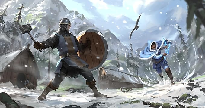 IVION: The Ram and The Raven | APE Games | Board Game | 2 Players | 20-60 Minutes | Ages 14+ | Fantasy | Hero Dueling | Deck Building | Cross Compatible | Season 2 | Aislyn Hall and Aaron Shaw