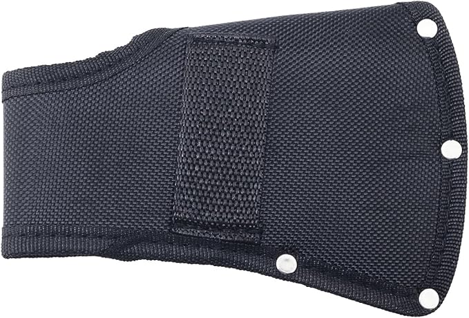 Outdoor Camping Axe Head Protector Nylon Sleeve Thick 1.25LB 6.30x4.33 Inch Double Buckle Short Handle Axe Protector Outdoor Hiking Work Black