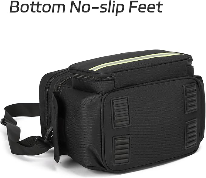First aid Bag Black one Layer Empty Medical Bag Home Health Empty First Aid Storage Bag Medical Supplies Emergency Responder for Nursing Student,Therapist,Doctors
