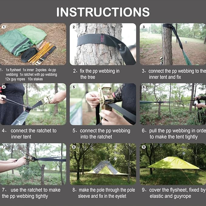 Camping Hammock,Large Hammocks-Portable Camping Hommock for Family Tree Tent,for Outside, Hiking, and Travel…