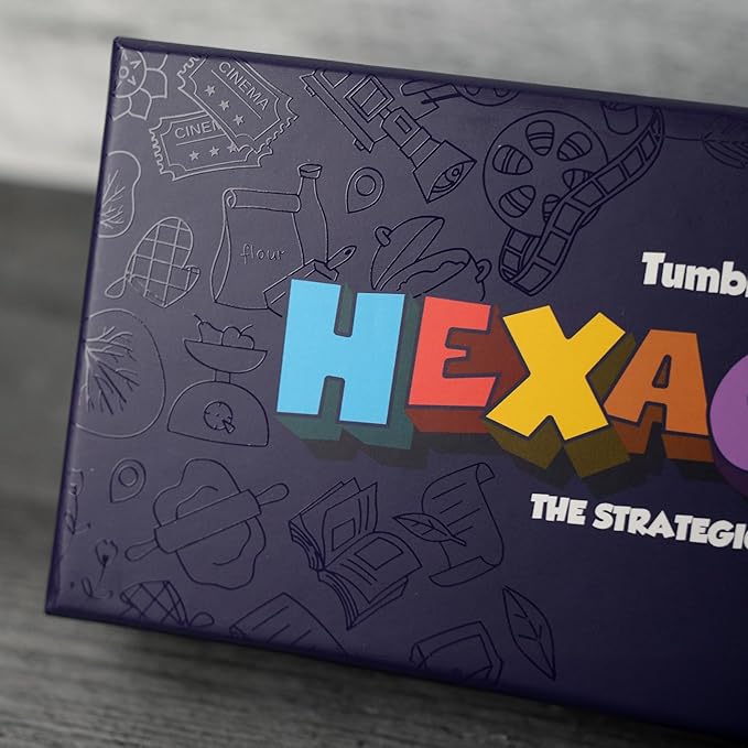 Hexaquest: The Strategic Trivia Board Game ??1500 Questions, 6 Categories, 65 Hexagon Tiles, Premium Bag ??Fun, Quick to Learn, Perfect for Game Nights, Families & Parties