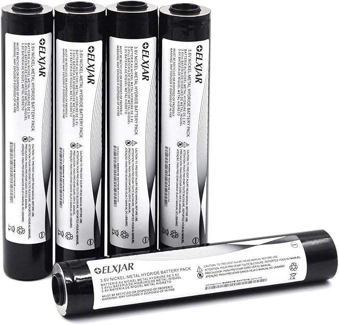 (5-Pack) 3.6V 3000mAh NiMH Rechargeable Battery Replacement for Streamlight Stinger DS LED HP XT 75175 75375 PolyStinger Pelican M9 Flashlight