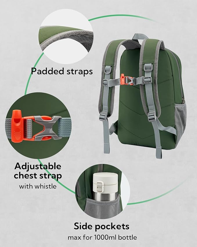 WATERFLY 12L Small Hiking Backpack: Day Pack Lightweight Travel Bag Camping Fitness Cycling Outdoor Sports Daypack For Women Men